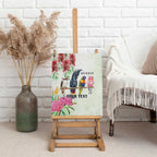 Australian Native Bird Canvas Wall Art Kookaburra Cockatoo Rainbow Lorikeet Galah Flowers - Aussie Hoodie