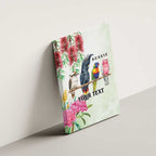Australian Native Bird Canvas Wall Art Kookaburra Cockatoo Rainbow Lorikeet Galah Flowers - Aussie Hoodie