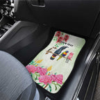 Australian Native Bird Car Mats Kookaburra Cockatoo Rainbow Lorikeet Galah Flowers - Aussie Hoodie