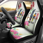 Australian Native Bird Car Seat Cover Kookaburra Cockatoo Rainbow Lorikeet Galah Flowers - Aussie Hoodie
