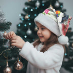 Australian Native Bird Christmas Santa Hat Kookaburra Cockatoo Rainbow Lorikeet Galah Flowers - Aussie Hoodie