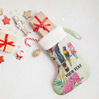 Australian Native Bird Christmas Stocking Kookaburra Cockatoo Rainbow Lorikeet Galah Flowers - Aussie Hoodie