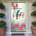 Australian Native Bird Door Cover Kookaburra Cockatoo Rainbow Lorikeet Galah Flowers - Aussie Hoodie