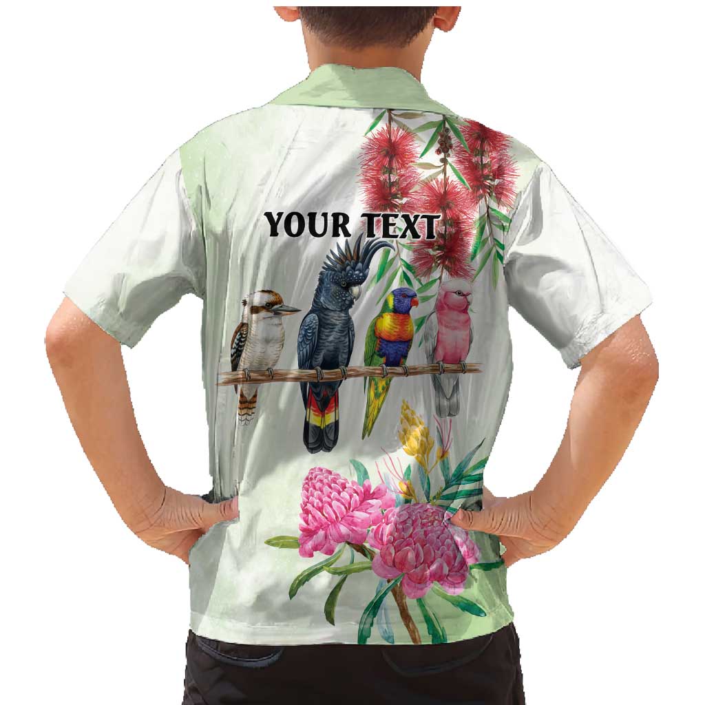 Australian Native Bird Family Matching Mermaid Dress and Hawaiian Shirt Kookaburra Cockatoo Rainbow Lorikeet Galah Flowers - Aussie Hoodie
