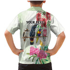 Australian Native Bird Family Matching Mermaid Dress and Hawaiian Shirt Kookaburra Cockatoo Rainbow Lorikeet Galah Flowers - Aussie Hoodie