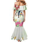 Australian Native Bird Family Matching Mermaid Dress and Hawaiian Shirt Kookaburra Cockatoo Rainbow Lorikeet Galah Flowers - Aussie Hoodie