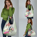 Australian Native Bird Grocery Bag Kookaburra Cockatoo Rainbow Lorikeet Galah Flowers - Aussie Hoodie