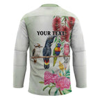 Australian Native Bird Hockey Jersey Kookaburra Cockatoo Rainbow Lorikeet Galah Flowers - Aussie Hoodie