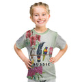 Australian Native Bird Kid T Shirt Kookaburra Cockatoo Rainbow Lorikeet Galah Flowers - Aussie Hoodie