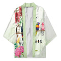 Australian Native Bird Kimono Kookaburra Cockatoo Rainbow Lorikeet Galah Flowers - Aussie Hoodie