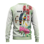 Australian Native Bird Ugly Christmas Sweater Kookaburra Cockatoo Rainbow Lorikeet Galah Flowers - Aussie Hoodie