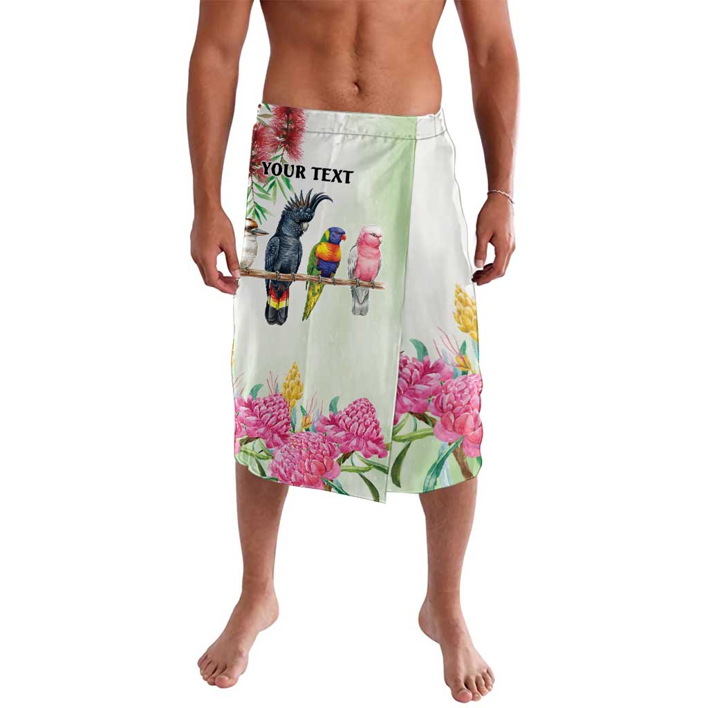 Australian Native Bird Lavalava Kookaburra Cockatoo Rainbow Lorikeet Galah Flowers - Aussie Hoodie