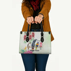 Australian Native Bird Leather Bag Kookaburra Cockatoo Rainbow Lorikeet Galah Flowers - Aussie Hoodie