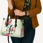 Australian Native Bird Leather Bag Kookaburra Cockatoo Rainbow Lorikeet Galah Flowers - Aussie Hoodie