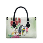 Australian Native Bird Leather Bag Kookaburra Cockatoo Rainbow Lorikeet Galah Flowers - Aussie Hoodie