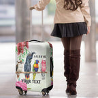 Australian Native Bird Luggage Cover Kookaburra Cockatoo Rainbow Lorikeet Galah Flowers - Aussie Hoodie