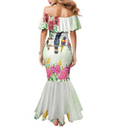 Australian Native Bird Mermaid Dress Kookaburra Cockatoo Rainbow Lorikeet Galah Flowers - Aussie Hoodie