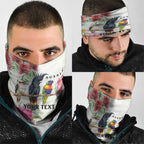 Australian Native Bird Neck Gaiter Kookaburra Cockatoo Rainbow Lorikeet Galah Flowers - Aussie Hoodie
