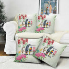 Australian Native Bird Pillow Cover Kookaburra Cockatoo Rainbow Lorikeet Galah Flowers - Aussie Hoodie