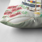 Australian Native Bird Pillow Cover Kookaburra Cockatoo Rainbow Lorikeet Galah Flowers - Aussie Hoodie