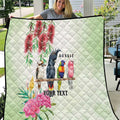 Australian Native Bird Quilt Kookaburra Cockatoo Rainbow Lorikeet Galah Flowers - Aussie Hoodie