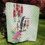 Australian Native Bird Quilt Kookaburra Cockatoo Rainbow Lorikeet Galah Flowers - Aussie Hoodie