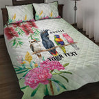 Australian Native Bird Quilt Bed Set Kookaburra Cockatoo Rainbow Lorikeet Galah Flowers - Aussie Hoodie