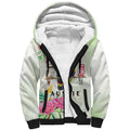 Australian Native Bird Sherpa Hoodie Kookaburra Cockatoo Rainbow Lorikeet Galah Flowers - Aussie Hoodie