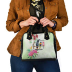 Australian Native Bird Shoulder Handbag Kookaburra Cockatoo Rainbow Lorikeet Galah Flowers - Aussie Hoodie