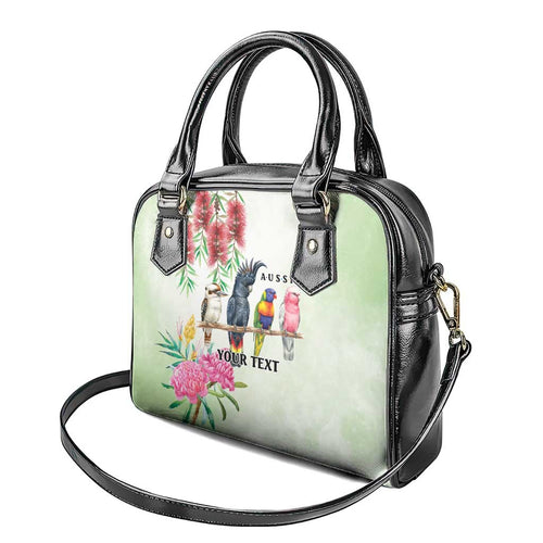 Australian Native Bird Shoulder Handbag Kookaburra Cockatoo Rainbow Lorikeet Galah Flowers - Aussie Hoodie