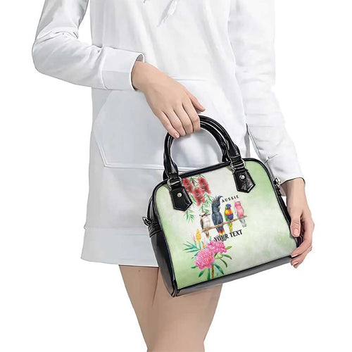 Australian Native Bird Shoulder Handbag Kookaburra Cockatoo Rainbow Lorikeet Galah Flowers - Aussie Hoodie