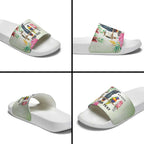 Australian Native Bird Slide Sandals Kookaburra Cockatoo Rainbow Lorikeet Galah Flowers - Aussie Hoodie