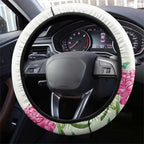 Australian Native Bird Steering Wheel Cover Kookaburra Cockatoo Rainbow Lorikeet Galah Flowers - Aussie Hoodie