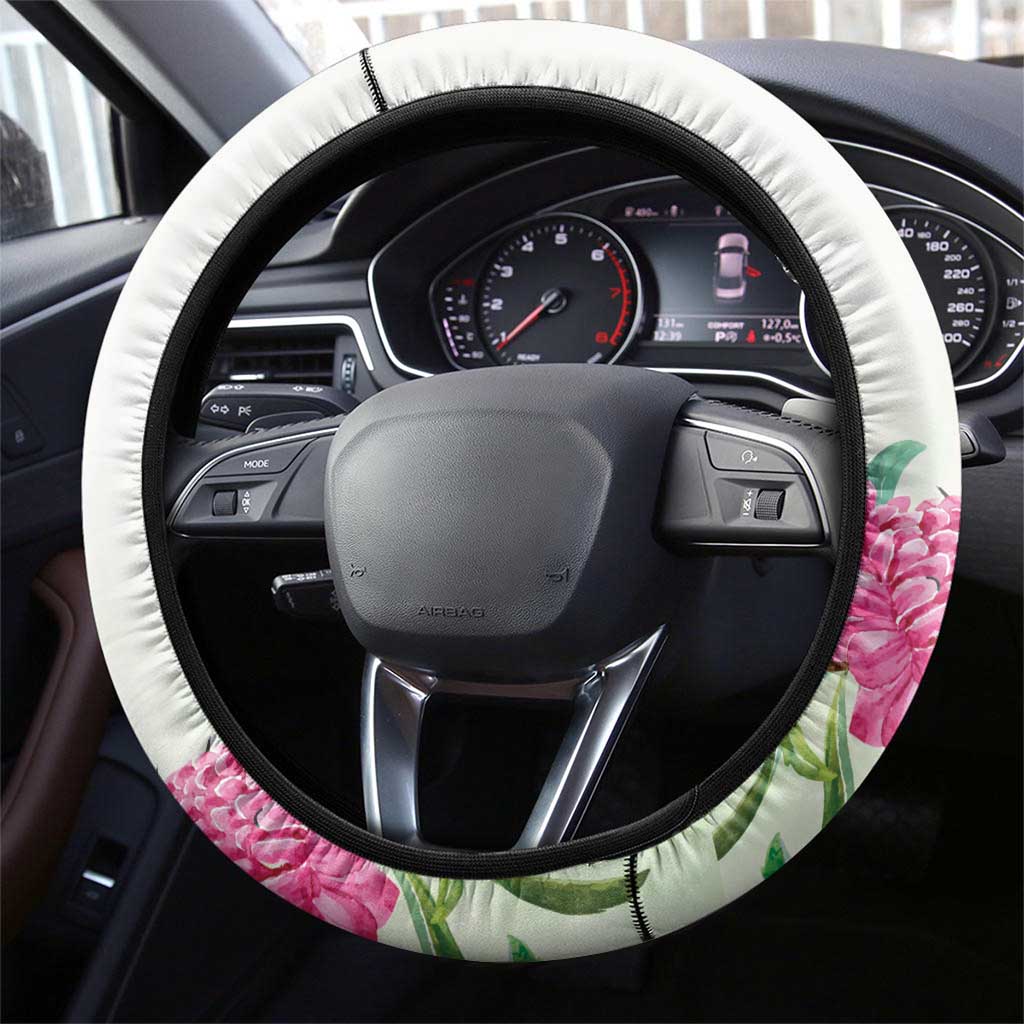Australian Native Bird Steering Wheel Cover Kookaburra Cockatoo Rainbow Lorikeet Galah Flowers - Aussie Hoodie
