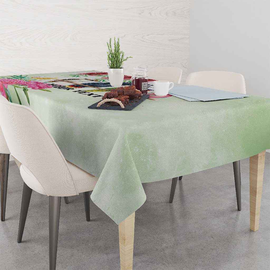 Australian Native Bird Tablecloth Kookaburra Cockatoo Rainbow Lorikeet Galah Flowers - Aussie Hoodie