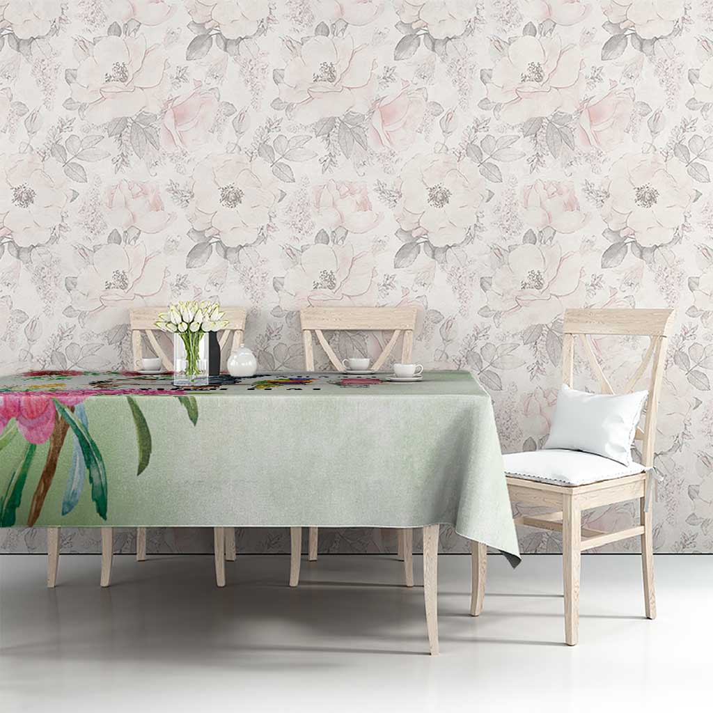 Australian Native Bird Tablecloth Kookaburra Cockatoo Rainbow Lorikeet Galah Flowers - Aussie Hoodie