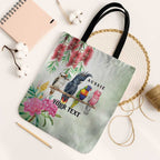 Australian Native Bird Tote Bag Kookaburra Cockatoo Rainbow Lorikeet Galah Flowers - Aussie Hoodie
