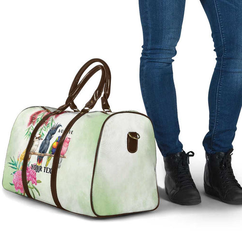 Australian Native Bird Travel Bag Kookaburra Cockatoo Rainbow Lorikeet Galah Flowers - Aussie Hoodie