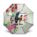 Australian Native Bird Umbrella Kookaburra Cockatoo Rainbow Lorikeet Galah Flowers - Aussie Hoodie