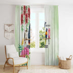 Australian Native Bird Window Curtain Kookaburra Cockatoo Rainbow Lorikeet Galah Flowers - Aussie Hoodie