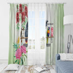 Australian Native Bird Window Curtain Kookaburra Cockatoo Rainbow Lorikeet Galah Flowers - Aussie Hoodie