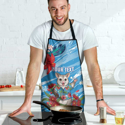 Australian Possum Eucalyptus Blossom Apron Christmas Vibe - Aussie Hoodie