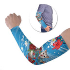Australian Possum Eucalyptus Blossom Arm Sleeves Christmas Vibe - Aussie Hoodie