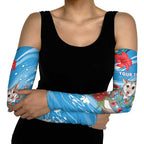 Australian Possum Eucalyptus Blossom Arm Sleeves Christmas Vibe - Aussie Hoodie