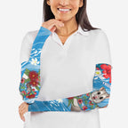 Australian Possum Eucalyptus Blossom Arm Sleeves Christmas Vibe - Aussie Hoodie