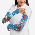 Australian Possum Eucalyptus Blossom Arm Sleeves Christmas Vibe - Aussie Hoodie