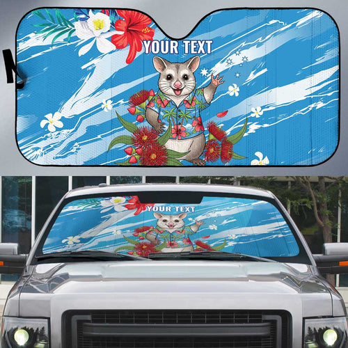 Australian Possum Eucalyptus Blossom Auto Sun Shade Christmas Vibe - Aussie Hoodie
