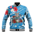 Australian Possum Eucalyptus Blossom Baseball Jacket Christmas Vibe - Aussie Hoodie