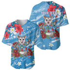 Australian Possum Eucalyptus Blossom Baseball Jersey Christmas Vibe - Aussie Hoodie