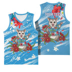 Australian Possum Eucalyptus Blossom Basketball Jersey Christmas Vibe - Aussie Hoodie